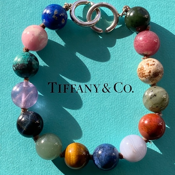 Tiffany Co Multi Gemstone Bead Bracelet 